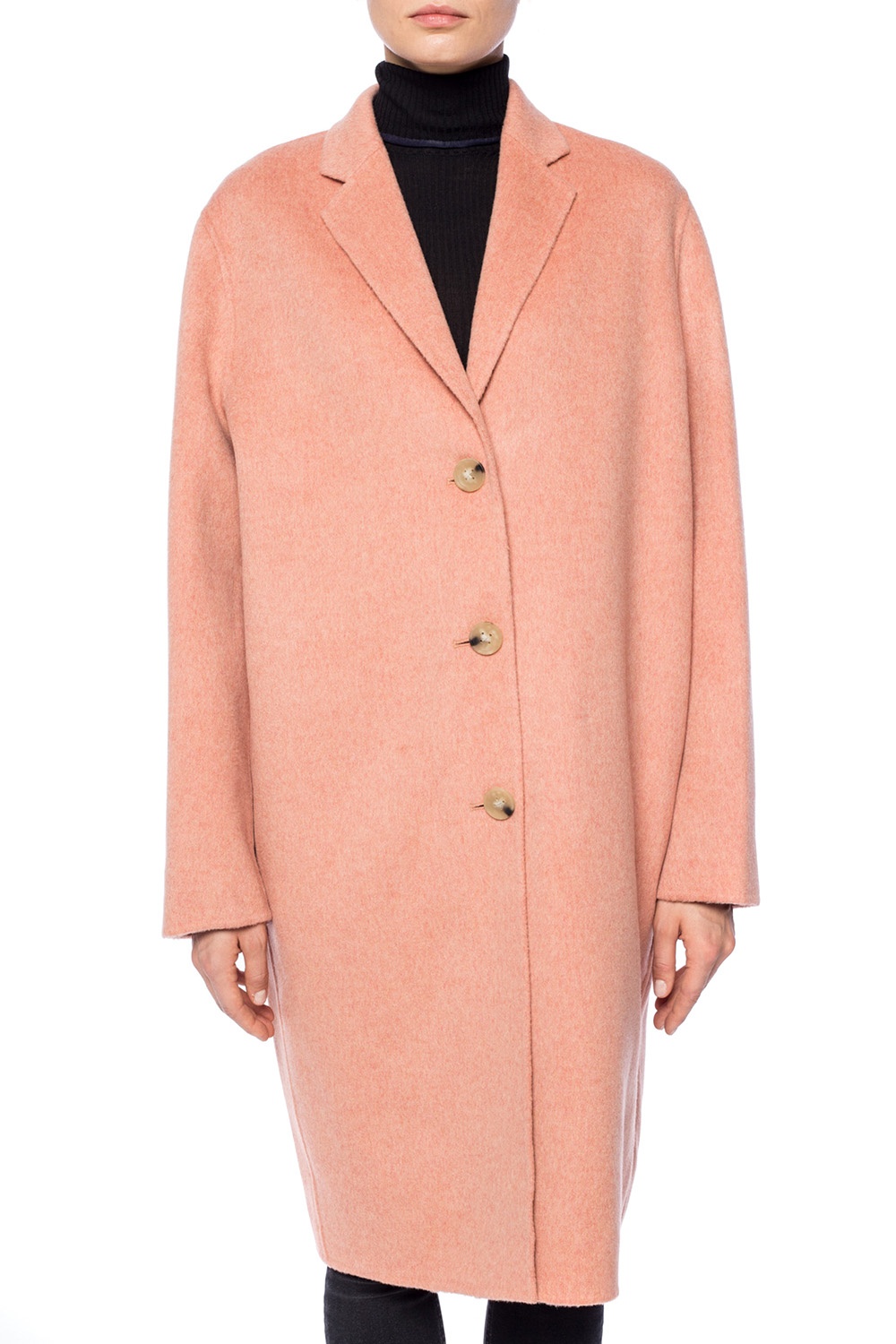 Pink Wool coat with pockets Acne Studios - Vitkac Italy